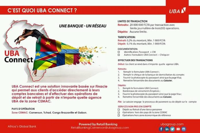 Carte VISA prépayée UBA Cameroun